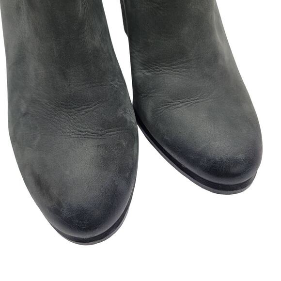 Vince Camuto Federa Booties 7 / 37 Side Cut Out 3 inch Heel Grey - Picture 7 of 10